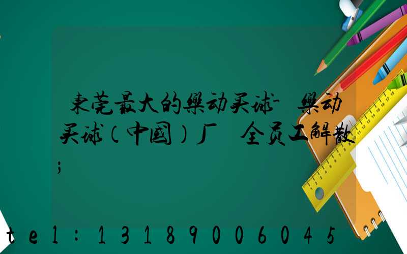 东莞最大的乐动买球-乐动买球（中国）厂 全员工解散